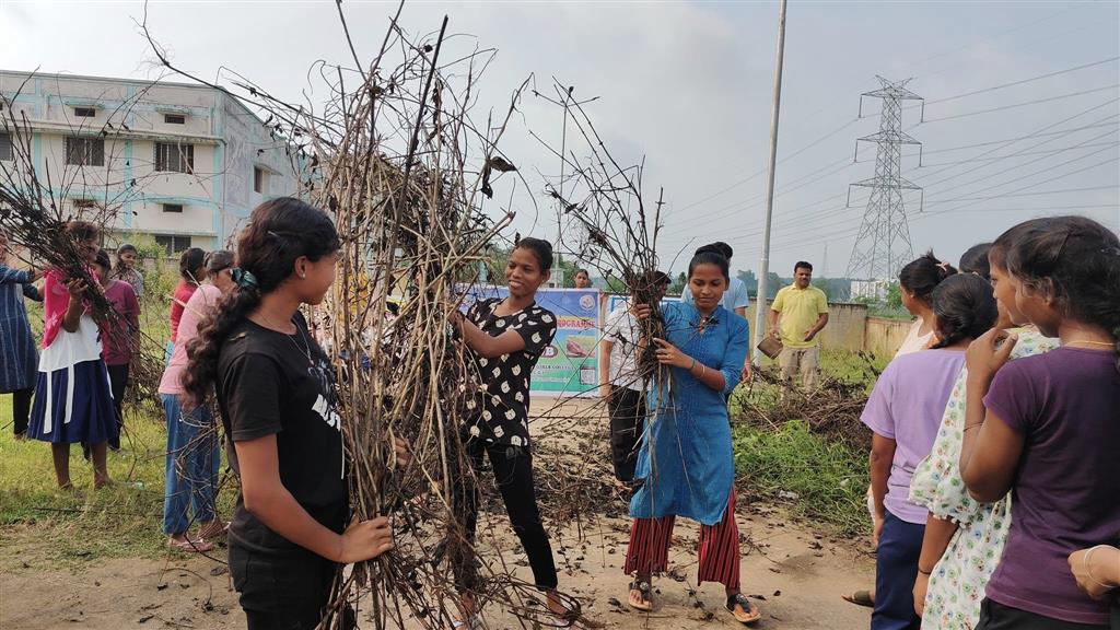 कन्या महाविद्यालय हॉस्टल छात्राओं द्वारा स्वच्छता अभियान चलाया गया